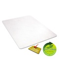  | Deflecto CM21442F EconoMat Flat Packed All Day Use 46 in. x 60 in. Chair Mat for Hard Floors - Clear image number 3