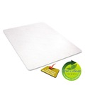 Office Jansan | Deflecto CM21442F 46 in. x 60 in. Flat Packed EconoMat All Day Use Chair Mat for Hard Floors - Clear image number 3