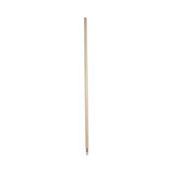 Boardwalk BWK138 1.13 in. Diameter x 60 in. Handle Length Metal Tip Threaded Hardwood Broom Handle - Natural