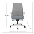 Office Chairs | HON HONI2MM2AFA25WX 17 in. to 21 in. Seat Height Adjustable Lumbar Support Ignition 2.0 4-Way Stretch Mid-Back Mesh Task Chair - White image number 1