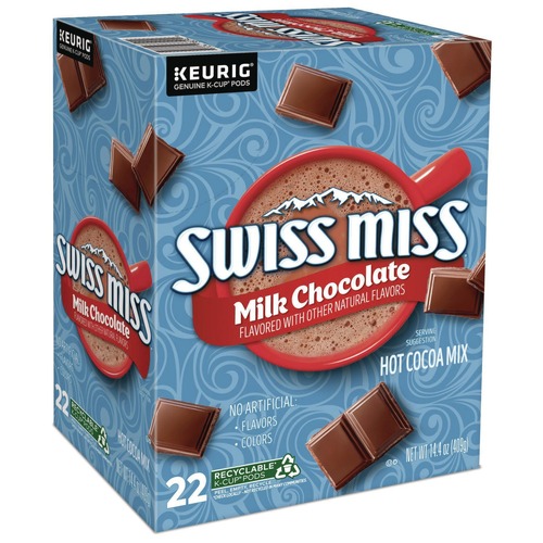 Food Service | Swiss Miss 5000345150 Hot Cocoa K-Cups - Milk Chocolate (22/Box) image number 0