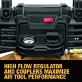 New Year New Savings! Save $25 off $150 | Dewalt DXCM55126 6 Gallon 165 PSI Electric Pancake Air Compressor image number 5