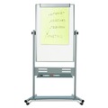 Office & Office Supplies | MasterVision QR5203 35.4 in. x 47.2 in. 80 in. Tall Vertical Orientation Revolver  - Silver Aluminum Frame image number 3