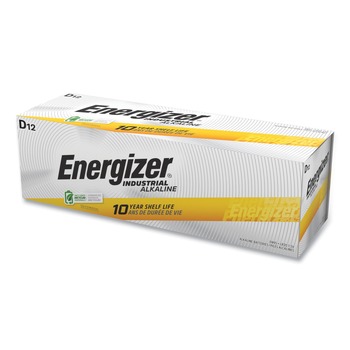 Energizer 1.5V Industrial Alkaline D Batteries (12/Box)