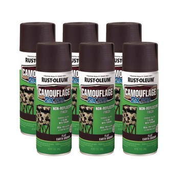 Rust-Oleum 12 oz. Aerosol Can Camouflage Spray Paint - Flat Earth Brown (6/Carton)