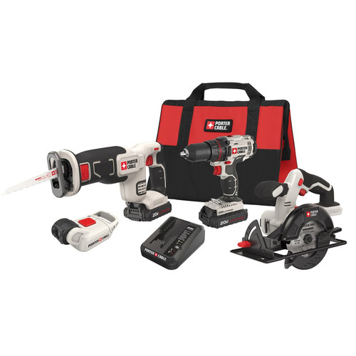 Combo Kits | Factory Reconditioned Porter-Cable PCCK616L4R 20V MAX Cordless Lithium-Ion 4-Tool Combo Kit image number 0