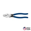 Pliers | Klein Tools D213-9NE 9 in. Lineman's Pliers with New England Nose image number 4