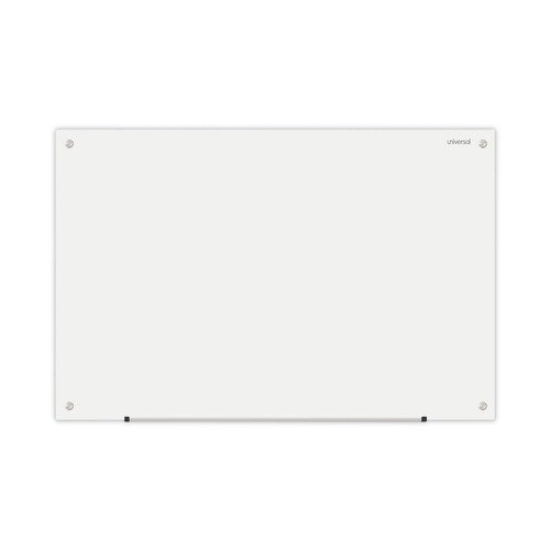 White Boards | Universal UNV43232 36 in. x 24 in. Frameless Glass Marker Board - White image number 0