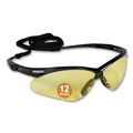 Eye Protection | Ansell 25659 Nemesis Safety Glasses - Black Frame/Amber Lens image number 2