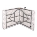 Office & Office Supplies | Alera 65606 96 in. x 30 in. x 29.25 in. Fold in Half Plastic Folding Table - White image number 3