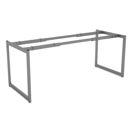 Office Desks & Workstations | Alera ALELSTB30GR Open Office Desk Series 30 in. Adjustable O-Leg Desk Base - Silver image number 0
