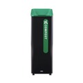 Trash & Waste Bins | Rubbermaid Commercial 2078991 Sustain 15 gal Metal/Plastic Decorative Refuse with Recycling Lid - Black/Green image number 0