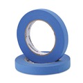 Office Jansan | Universal UNVPT14019 18 mm x 54.8 mm Premium UV-Resistant Masking Tape - Blue (2/Pack) image number 6