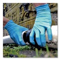 Disposable Gloves | Ammex INPF42100 5 mil Industrial Powder-Free Nitrile Gloves - Small, Blue (1000/Carton) image number 2