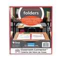 Office Jansan | C-Line 32010 11 in. x 8.5 in. Classroom Connector Folders - Clear/Assorted (6/Pack) image number 3