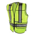  | Dewalt DSV421-S/L Class 2 Adjustable Breakaway Mesh Vest - Size Small to Large Green image number 0