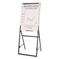  | Quartet 351900 26 in. x 35 in. Futura Dry Erase Presentation Easel - White Surface, Black Steel Frame image number 1