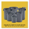 Trash & Waste Bins | Rubbermaid Commercial 1779740 BRUTE 44 Gallon Vented Round Resin Container - White (4/Carton) image number 7