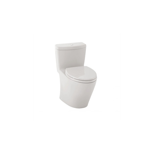 Fixtures | TOTO MS654114MF#01 Aquia Elongated 1-Piece Floor Mount Toilet (Cotton White) image number 0