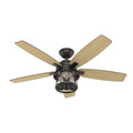 Ceiling Fans | Hunter 59420 52 in. Coral Bay Noble Bronze Ceiling Fan with Light and Integrated Control System-Handheld image number 1