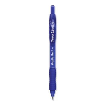 Paper Mate Profile Medium 0.7 mm Retractable Gel Pen - Blue (36/Pack)