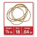  | Universal UNV00418 Size 18 Rubber Bands with 0.04-in Gauge - Beige (400/Pack) image number 2
