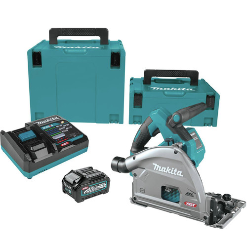 Circular Saws | Makita GPS01M1J 40V max XGT Brushless Lithium-Ion 6-1/2 in. Cordless AWS Capable Plunge Circular Saw Kit (4 Ah) image number 0