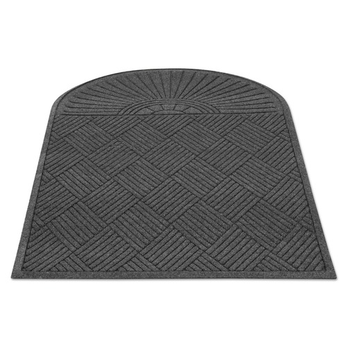 Office Jansan | Guardian EGDSF030604 EcoGuard 36 in. x 72 in. Diamond Single Fan Floor Mat - Charcoal image number 0