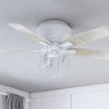 Ceiling Fans | Prominence Home 51671-45 52 in. Magonia Farmhouse Style Flush Mount LED Ceiling Fan with Light - Bright White image number 6