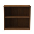  | Alera ALEVA633032WA 31.75 in. x 14 in. x 29.5 in. Valencia Series 2-Shelf Bookcase - Modern Walnut image number 2
