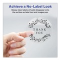 Office Jansan | Avery 04222 0.75 in. Diameter Printable Self-Adhesive Permanent ID Labels with Sure Feed - Clear (400/Pack) image number 1