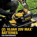 Dewalt DCMWP233U2 2X 20V MAX Brushless Lithium-Ion 21-1/2 in. Cordless Push Mower Kit with 2 Batteries (10 Ah) image number 8