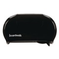 Paper Towels and Napkins | Boardwalk R3670BKBW 13 in. x 6.75 in. x 8.75 in. Standard Twin Toilet Tissue Dispenser - Black image number 0