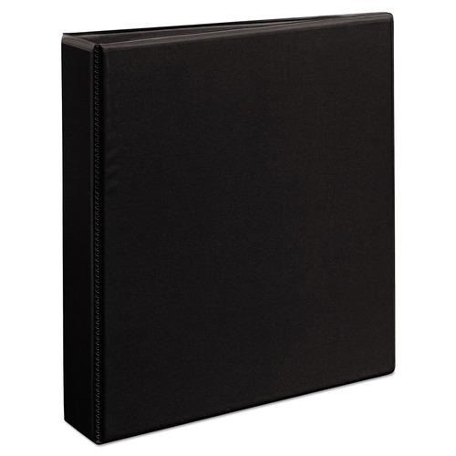  | Avery 09400 11 in. x 8.5 in. Sheet Size 1.5 in. Capacity 3 Rings Durable View Binder with DuraHinge and EZD Rings - Black image number 0