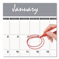 Calendars & Planners | House of Doolittle 331 8.5 in. x 11 in. 12-Month (Jan-Dec 2026) Bar Harbor Recycled Wirebound Monthly Wall Calendar - White/Blue/Gray Sheets image number 2