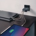 Office Electronics & Batteries | Verbatim 32205 240 Watts 4-Port GaN Wall Charger - Black/Gray image number 6