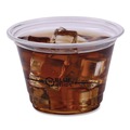 Cups and Lids | Eco-Products EP-CR9 BlueStripe 9 oz. Plastic 25 Percent Recycled Content Cold Cups - Clear/Blue (1000/Carton) image number 2