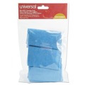Cleaning Cloths | Universal UNV43664 12 in. x 12 in. Microfiber Cleaning Cloth - Blue (3/Pack) image number 1