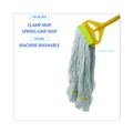 Office Jansan | Boardwalk BWK501WH 5 in. Headband Cotton/Synthetic Super Loop Wet Mop Head - Small, White (12/Carton) image number 6