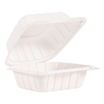 PRODUCTS | Dart 60MFPPHT1 ProPlanet 6 in. x 6.3 in. x 3.3 in. Hinged Lid Containers - White (400/Carton)