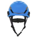 Hard Hats | MSA 10194793 V-Gard H1 Fas-Trac III Pivot Novent ANSI EN397 Safety Helmet -  Blue image number 3