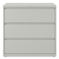  | Alera 25506 42 in. x 18.63 in. x 40.25 in. 3 Legal/Letter/A4/A5 Size Lateral File Drawers - Light Gray image number 1