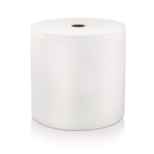 Cleaning & Janitorial Supplies | LoCor 46896 8 in. x 800 ft. 1-Ply Hard Wound Roll Towel - White (6/Carton) image number 0