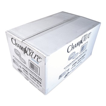 SCT 10 in. Diameter 3-Compartment ChampWare Molded Fiber Plate Tableware - White (500/Carton)