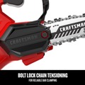 Chainsaws | Factory Reconditioned Craftsman CMCCS320D1R V20 Brushed Lithium-Ion Cordless Pruning Chainsaw Kit (2 Ah) image number 9