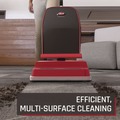Vacuums | Hoover Commercial CH50300 Task Vac Soft Bag Lightweight Upright with 12 in. Cleaning Path - Black/Red image number 5