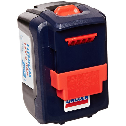 Batteries | Lincoln Industrial 1861 18V 3 Ah Lithium-Ion Battery image number 0