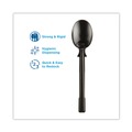 Labor Day Sale! Save $30 off $199! | Dixie DUSSS5 SmartStock Tri-Tower Mediumweight Polystyrene Dispensing Soup Spoon - Black (960/Carton) image number 1