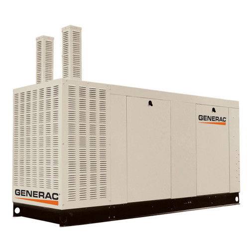 Standby Generators | Generac QT15068KNAC Liquid-Cooled 6.8L 150kW 277/480V 3-Phase Natural Gas Aluminum Commercial Generator (CARB) image number 0