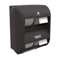 Bulk Savings Pricing 2 | Georgia Pacific Professional 56744B 12.31 in. x 14.81 in. x 7.86 in. Compact Quad Vertical Four Roll Coreless Tissue Dispenser - Black image number 0